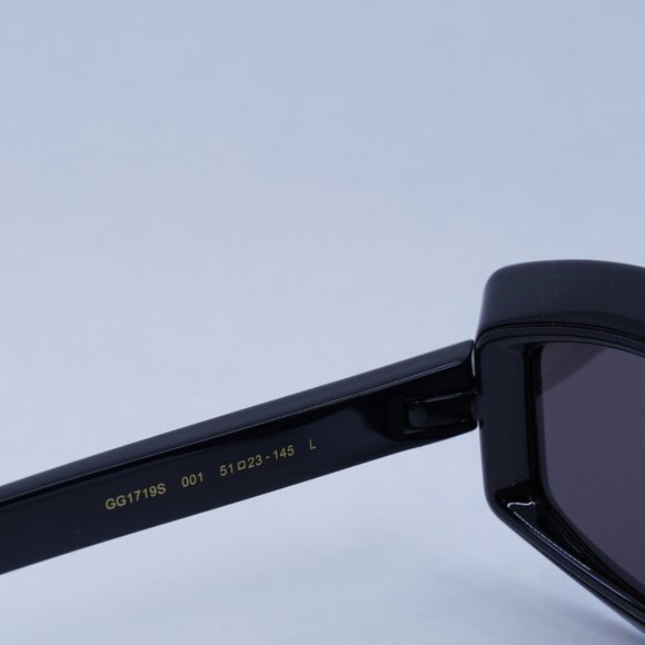 🕶️ New Gucci GG1719S 001 Sunglasses - Black Frame, Grey Lenses - Picture 8 of 11